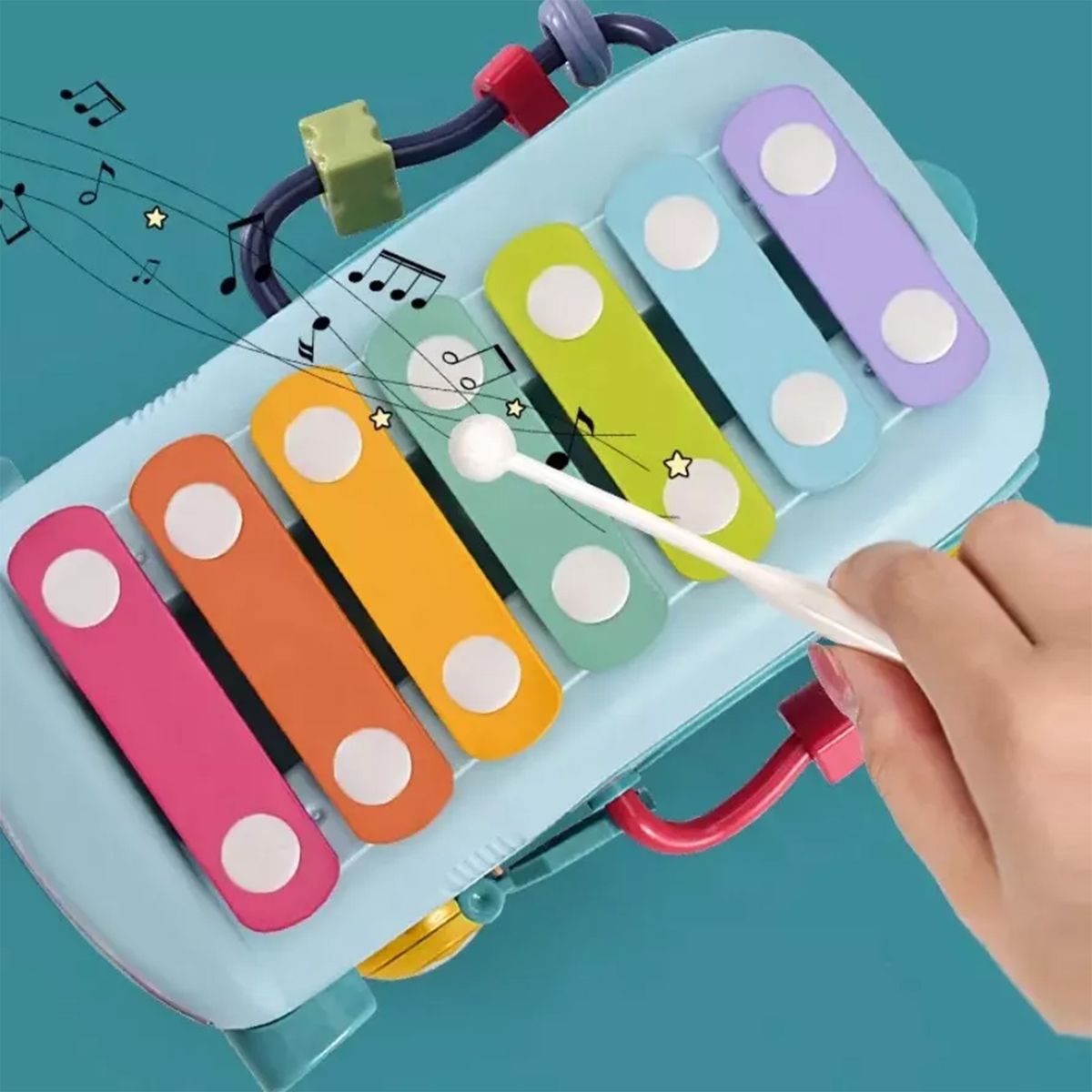 GENERICO - Juguete Didáctico Autobús Xilófono Para Bebés