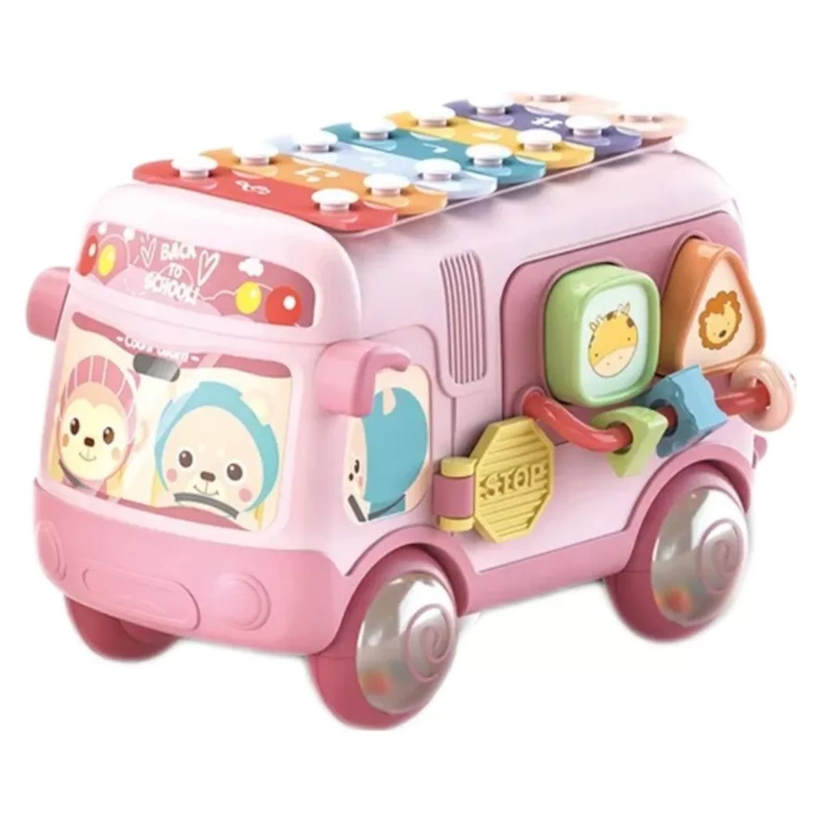 GENERICO - Juguete Didáctico Autobús Xilófono Para Bebés