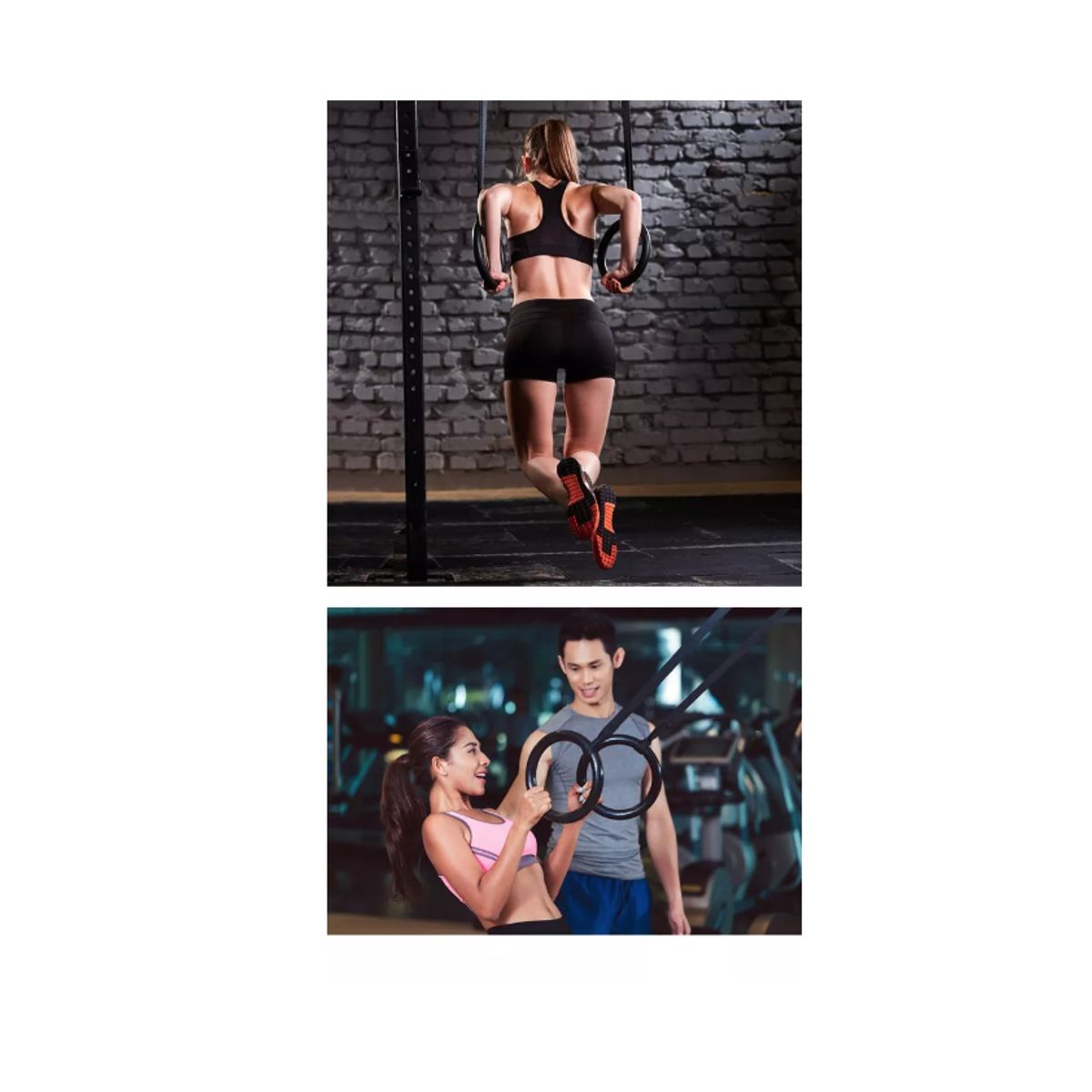 GENERICO - Anillas Olimpicas Fitness Calistenia Correa + Hebillas