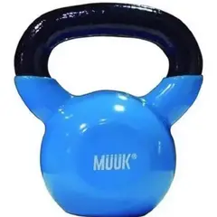 MUUK - Pesa Rusa 12 KG celeste de fierro cubierta PVC