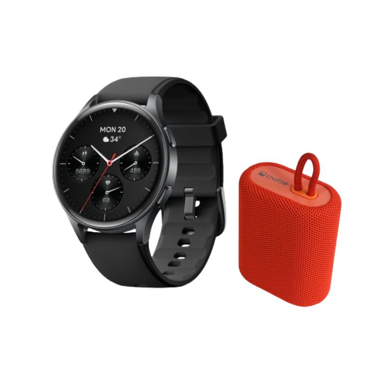 LHOTSE - Pack Smartwatch Lhotse Vibe 05 Black + Parlante Rojo