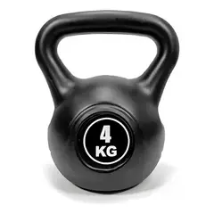 AK SPORT - Pesa Rusa De 4 Kilos negra de vinilo