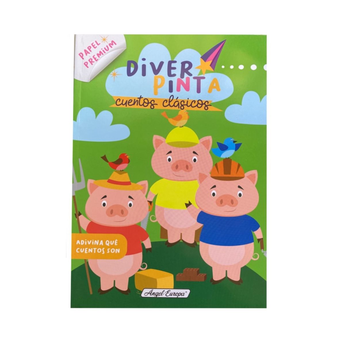 GENERICO - Libro para colorear - Diverpinta - Cuentos Clásicos - Papel Premium