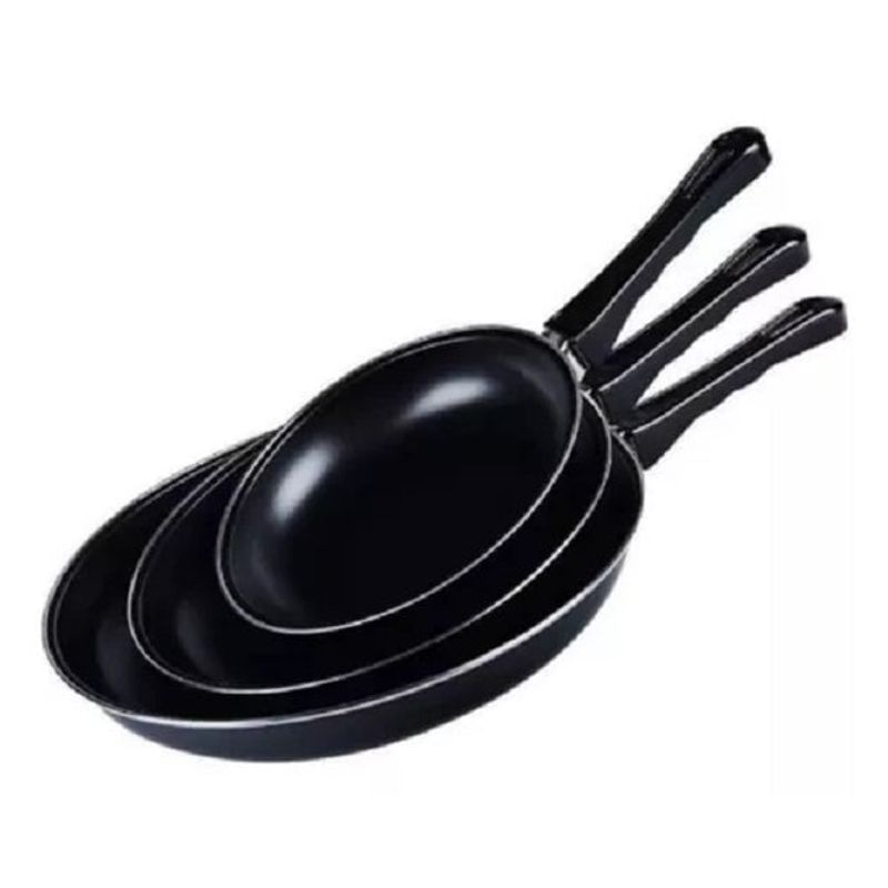 GENERICO - Set 3 Sartenes Aluminio Antiadherente 20-24-26cm 262526