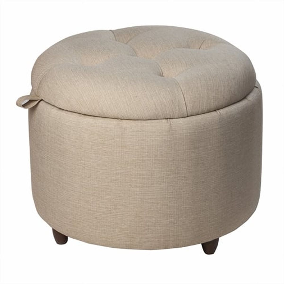GENERICO - Pouf Baúl Zoe Beige Delta 60x50x50 cm Máxima Design