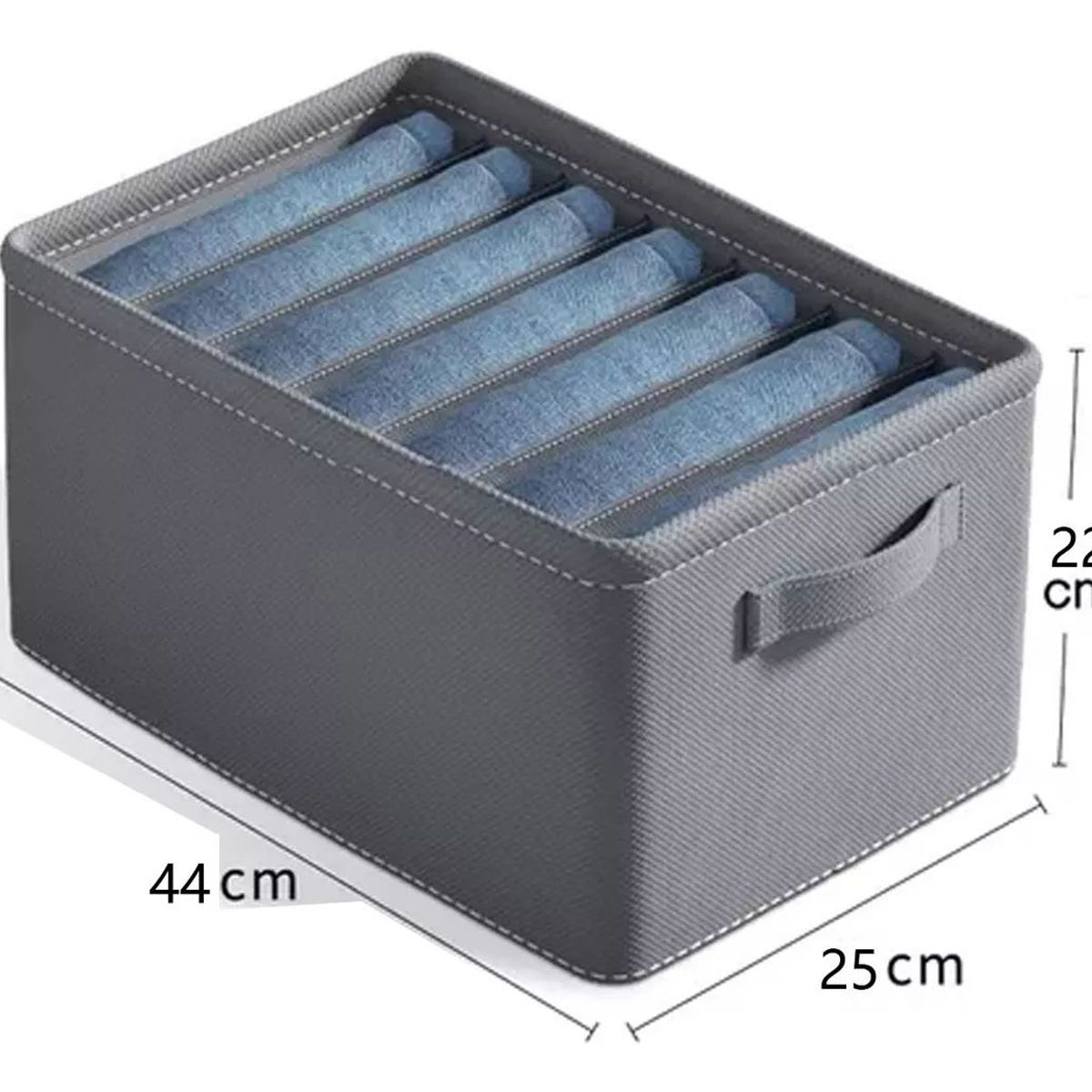 TNAKIEX - 4pzs Organizador De Ropa De Armario Para Jeans Con 7 Rejilla