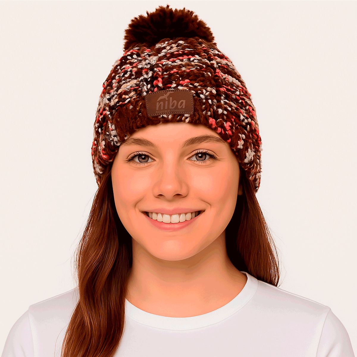 NIBA - Gorro Lana Arrayan Café Niba