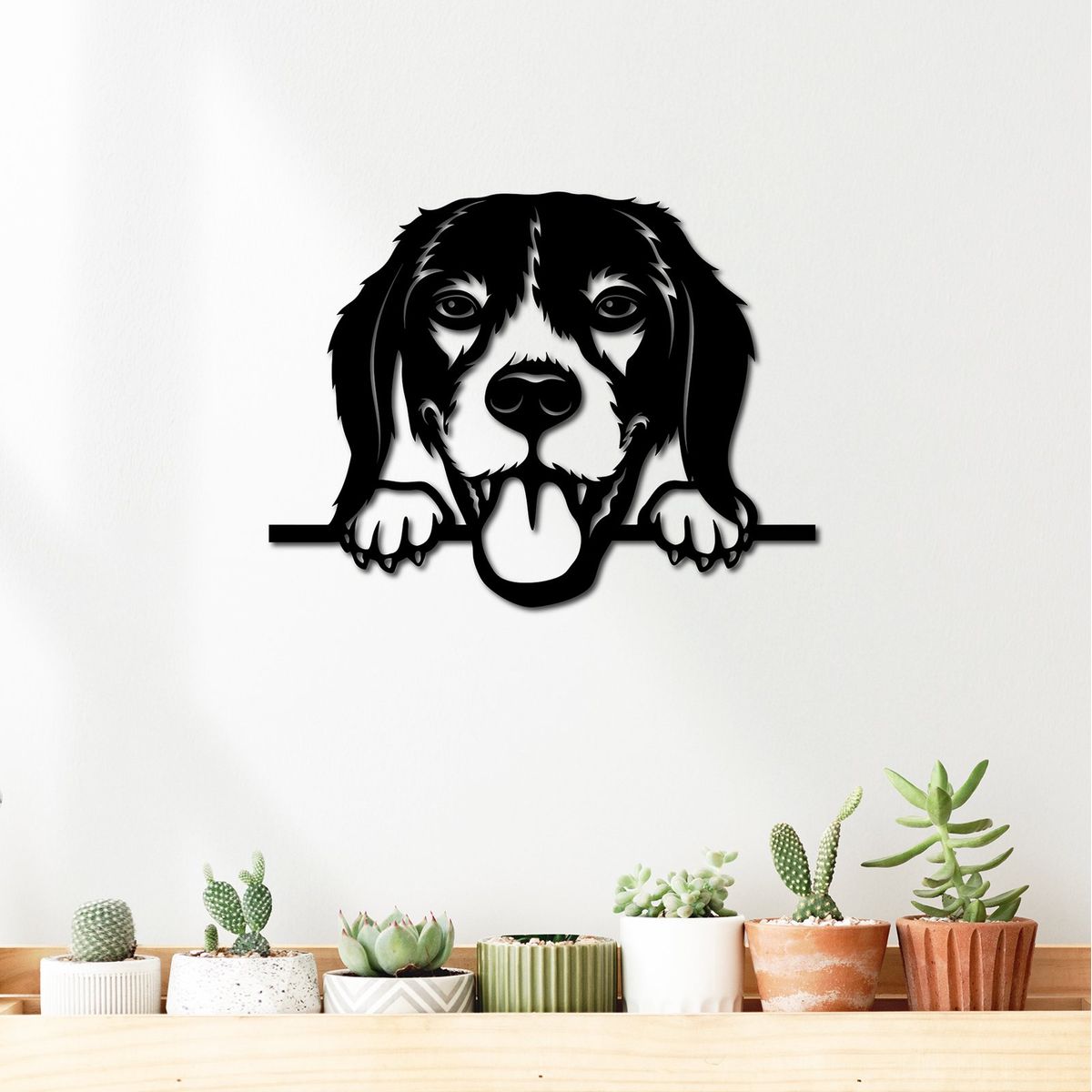 ELAB PROPIA - Cuadro Decorativo Perrito Beagle - Madera Fun Republic