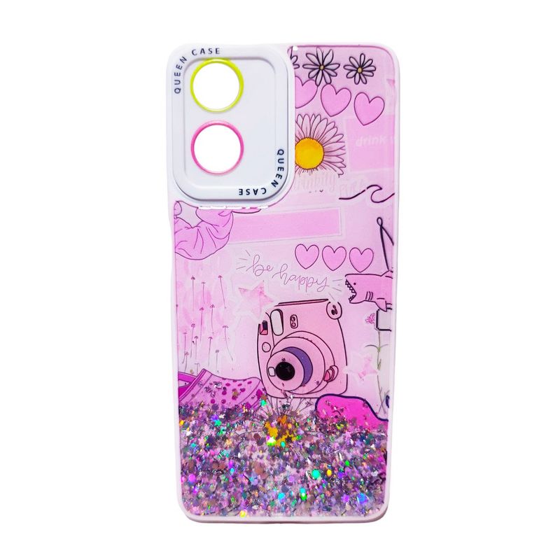 GENERICO - PROTECTOR CARCASA PARA MOTO G04  GEL ANTISHOCK TOP FOTO ROSA