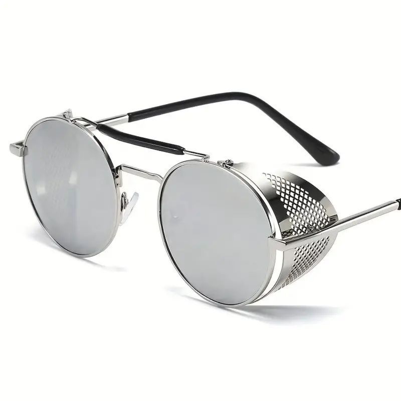GENERICO - LENTES DE SOL STEAMPUNK  METALICO  FULL MODA