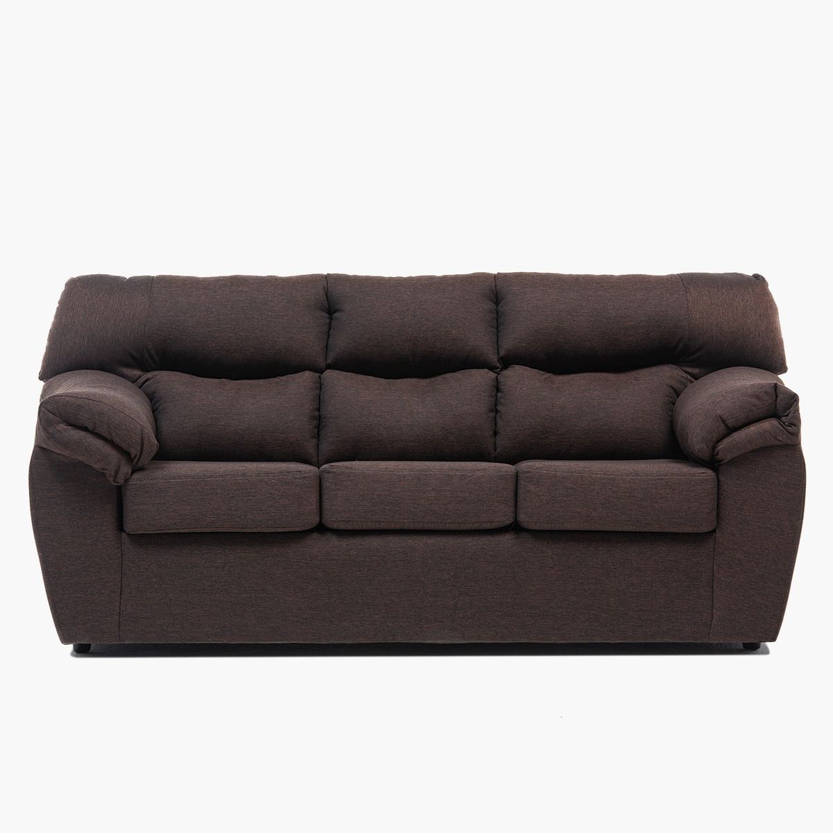 CABSUR - Juego Living Zeus 3-2C Tela Chocolate