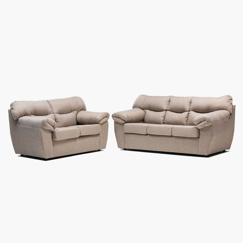 CABSUR - Juego Living Zeus 3-2C Tela Beige