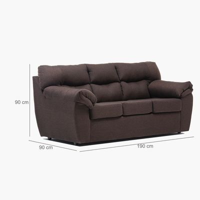 Imagen 2 del producto Sofa Zeus 3C Tela Chocolate