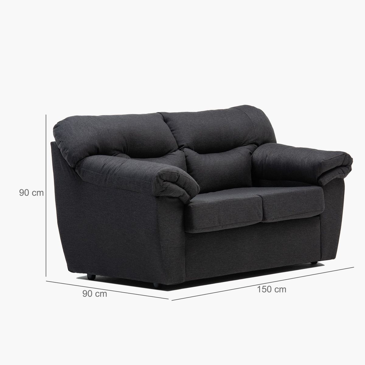 CABSUR - Sofa Zeus 2C Tela Marengo