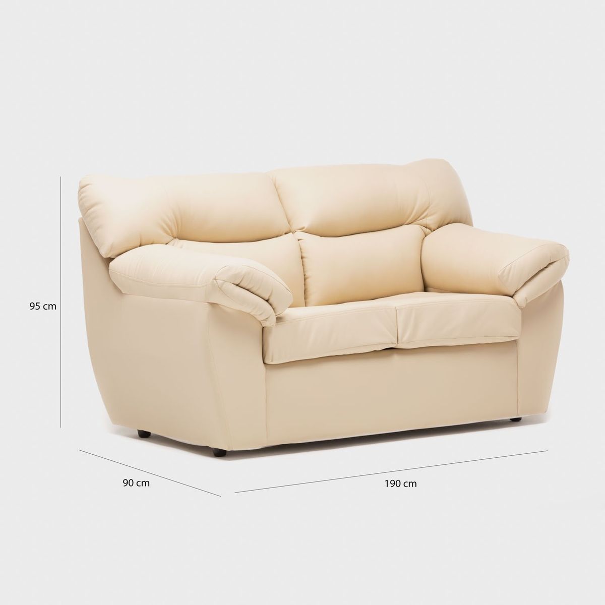 CABSUR - Sofa Zeus 2C PU Beige