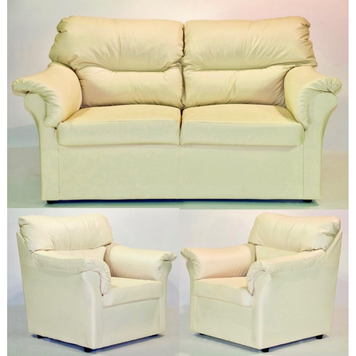 CABSUR - Juego Living Sorrento 2-1-1C Beige