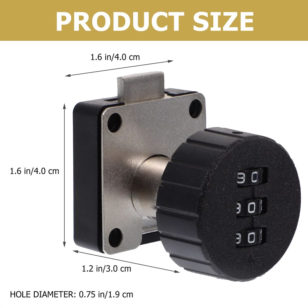 KUANGYE - Cerradura Mueble Cajon Puerta Con Clave Negro