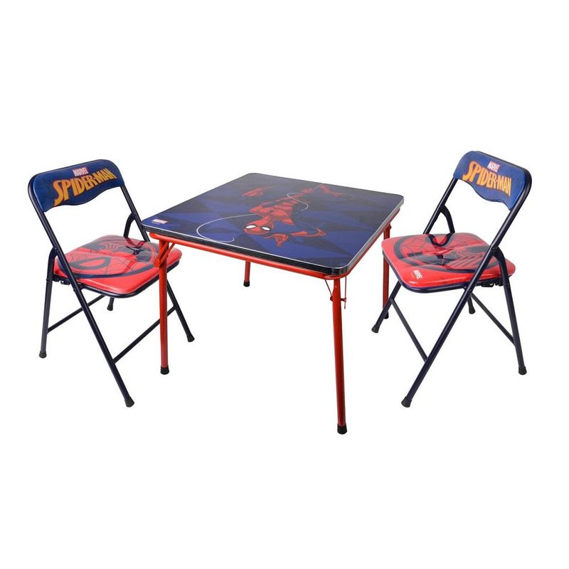 GENERICO - Mesa Plegable Con 2 Sillas Para Niño Negro Hogar