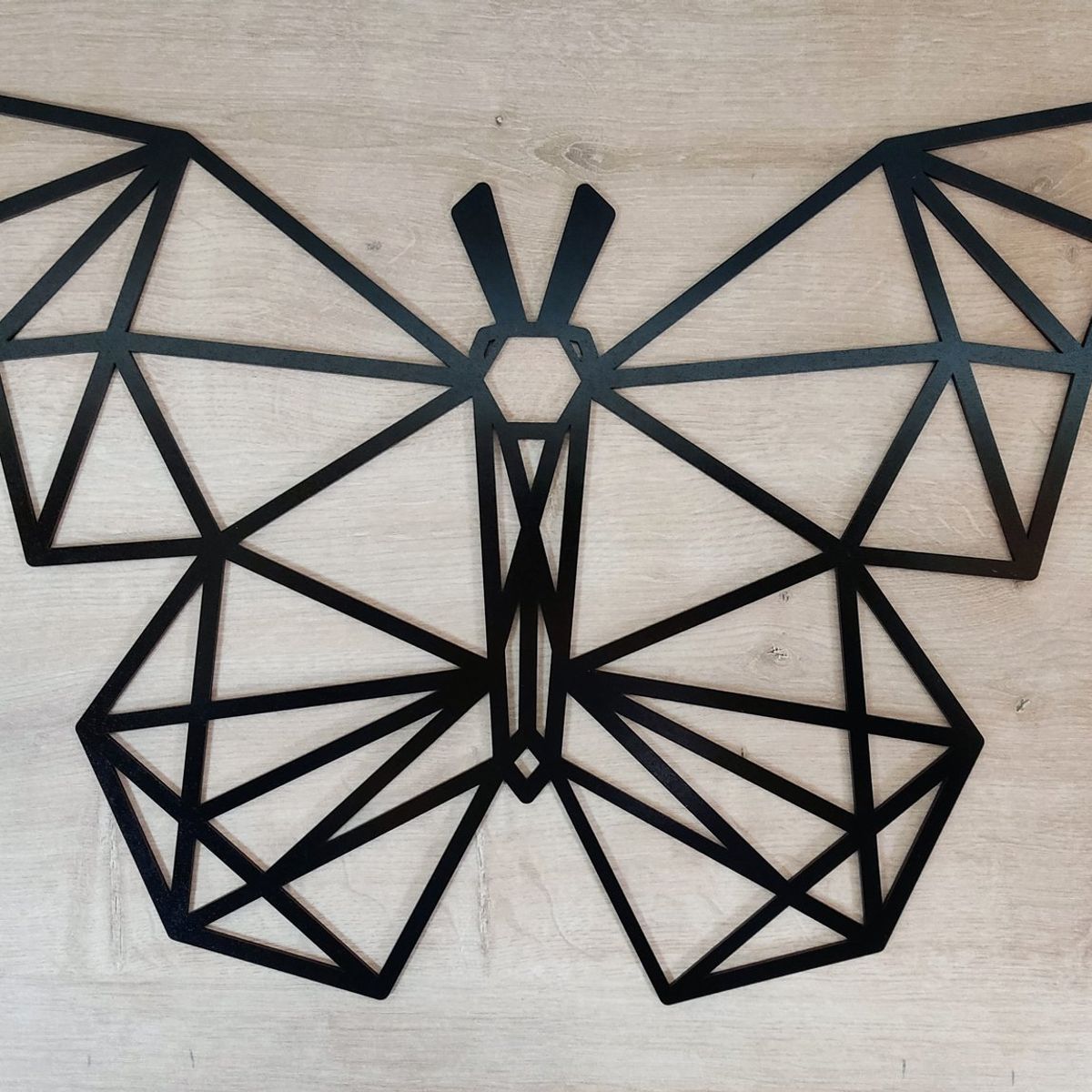 ELAB PROPIA - Cuadro Decorativo Mariposa Geométrica 50x35cm - Madera Fun Republic