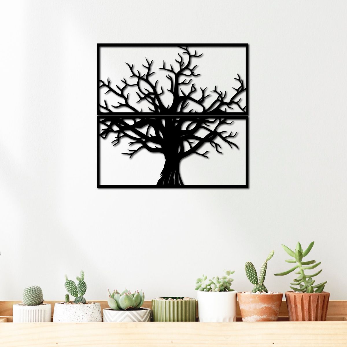 ELAB PROPIA - Set 2 Cuadros Árbol 40x20cm c.u. - Madera Fun Republic