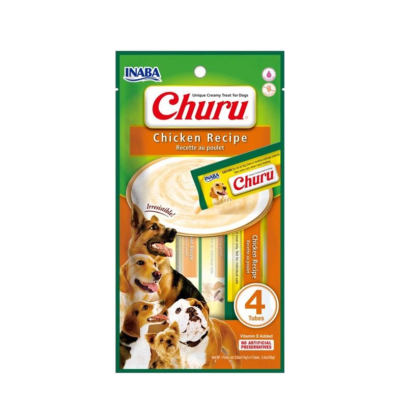 CHURU - Inaba Churu Perro sabor a Pollo, 56 g