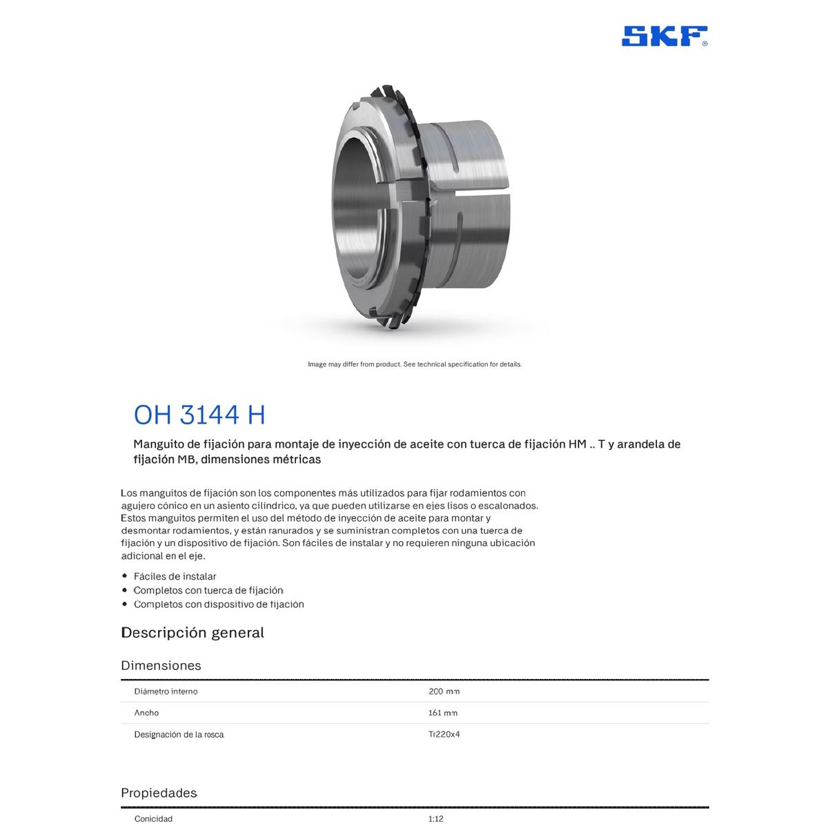 SKFK - MANGUITO SKF OH 3144 H