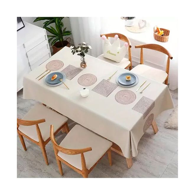 OFERTABKN - Mantel Impermeable Diseño Rectangular 140x220cm Beige
