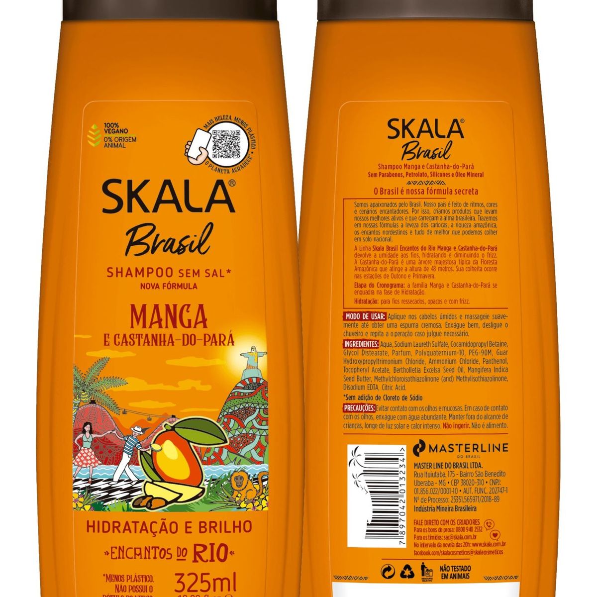 SKALA - Shampoo Mango Y Castaña Skala Brasil 325 ml