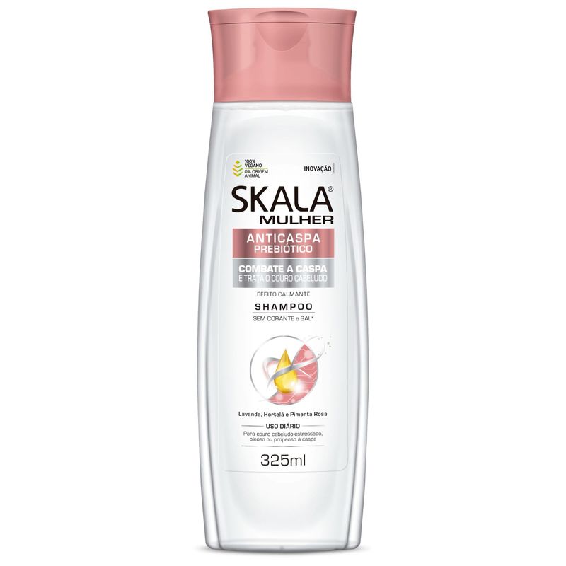 SKALA - Shampoo Anti Caspa Prebiótico Mujer Skala Expert 325 ml