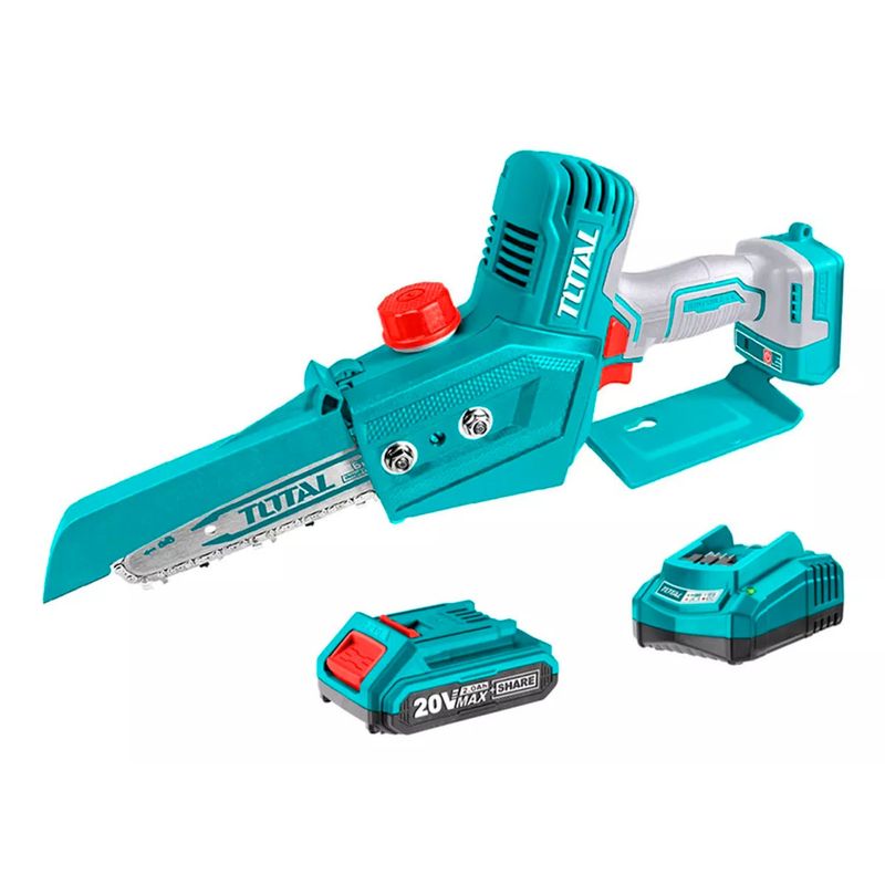 TOTAL TOOLS - Motosierra 20v 150mm Bateria + Cargador Total Tgsli20685.