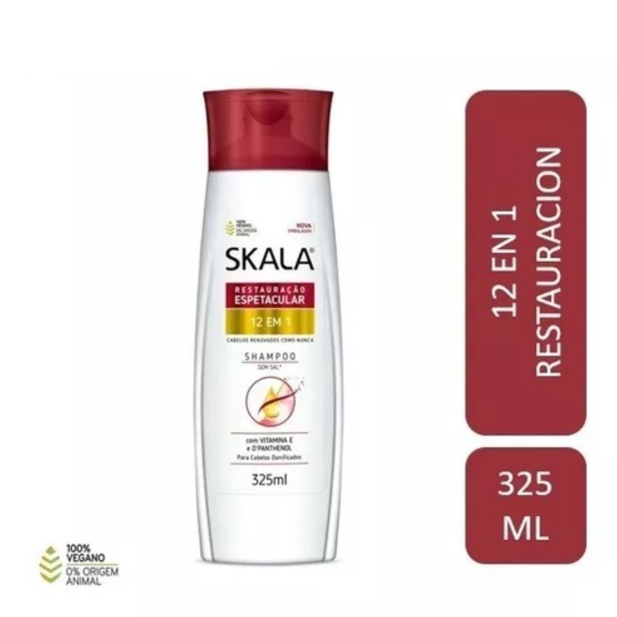SKALA - Shampoo Restauración 12 En 1 Skala 325 ml