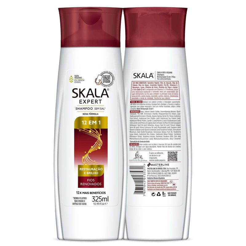 SKALA - Shampoo Restauración 12 En 1 Skala 325 ml