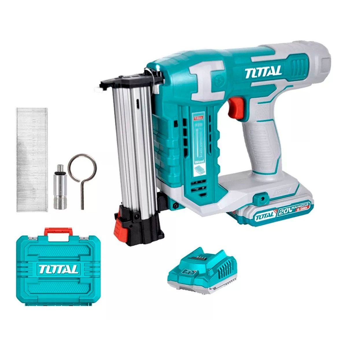 TOTAL TOOLS - Pistola Clavadora 15-35mm 20v Bat+ Carg Total Tcbnli3508