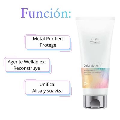 Imagen 2 del producto Acondicionador Color Motion 200ml Wellaplex Hidrata Repara Reconstruye