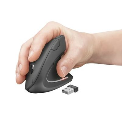 Imagen 2 del producto Mouse Vertical Ergonómico Inalámbrico Negro