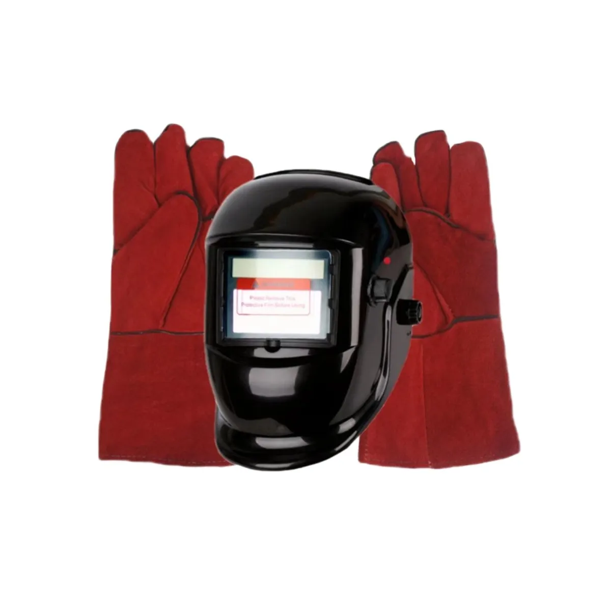 ACTUAL - Kit Soldador Mascara Soldar Fotosensible y Guantes De Cuero