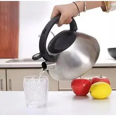 THERMICA - Tetera De Acero Inoxidable Para Inducción Eléctrica Y Gas 3L