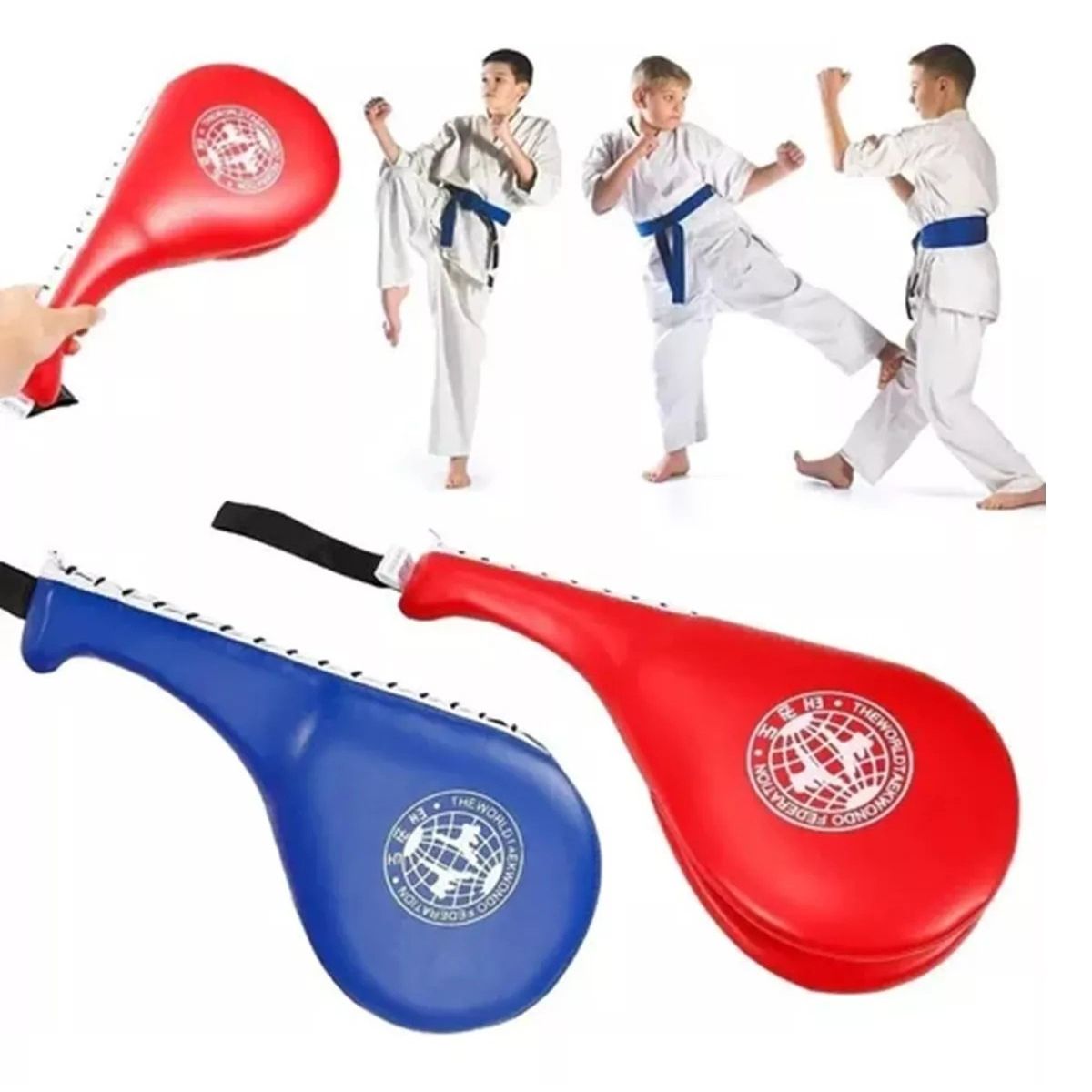 GENERICO - Paleta Doble Para Entrenamiento Golpes Taekwondo Rka Mma Box