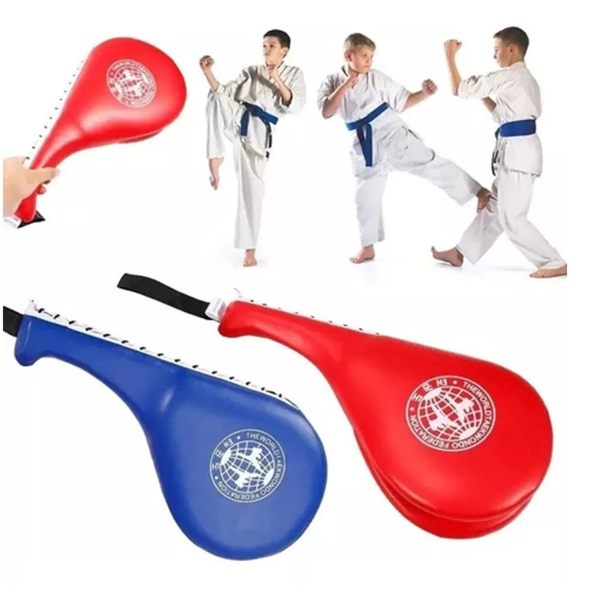 GENERICO - Paleta Doble Para Entrenamiento Golpes Taekwondo Rka Mma Box