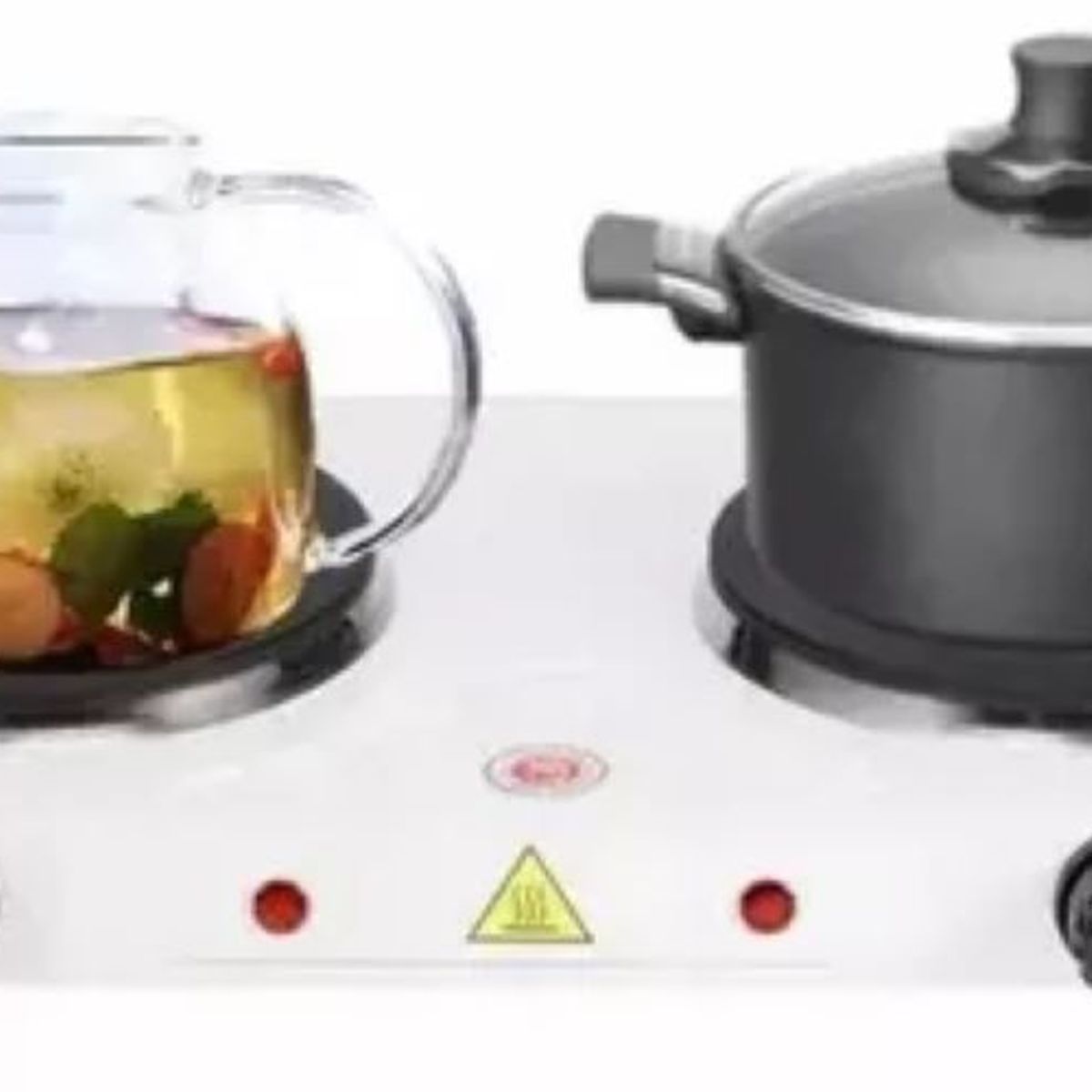 GENERICO - Cocina Eléctrica Encimera Doble Plato 2000 Watts