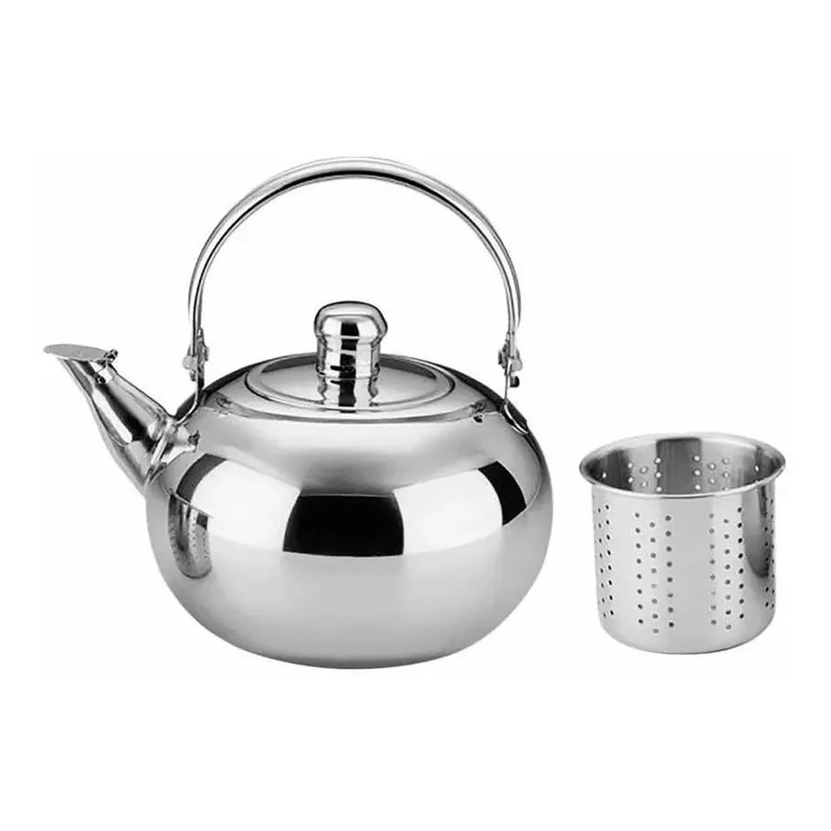 BELKRA - Tetera Infusora Acero Inoxidable Para Te Mate Agua 600 ML