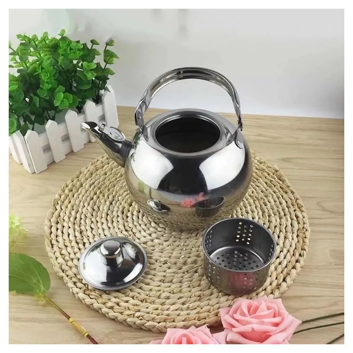 BELKRA - Tetera Infusora Acero Inoxidable Para Te Mate Agua 600 ML