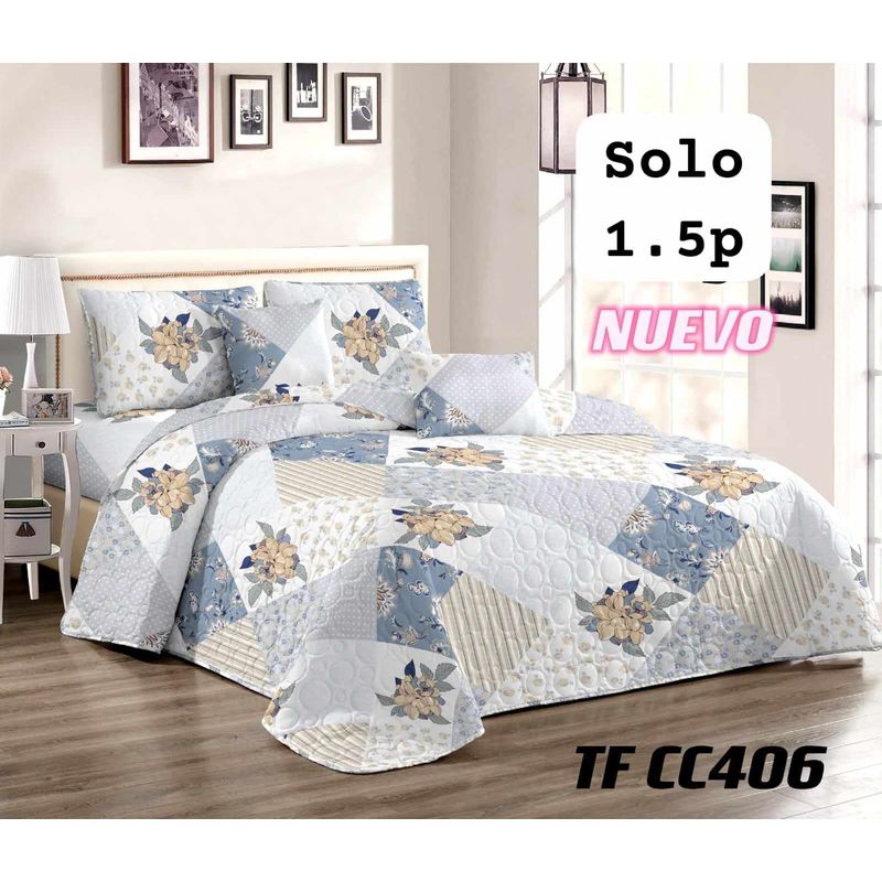 GENERICO - CUBRECAMA QUILT DE VERANO 15P - DISEÑO