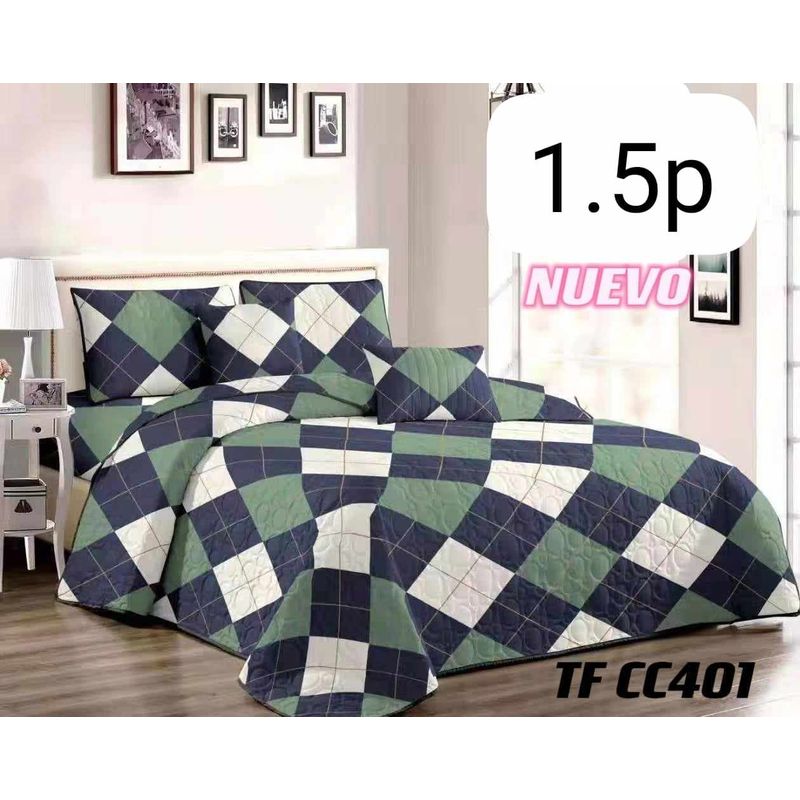 GENERICO - CUBRECAMA QUILT DE VERANO 15P - DISEÑO