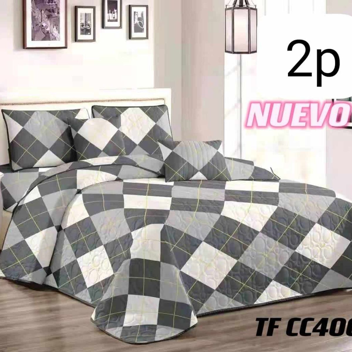 GENERICO - CUBRECAMA QUILT DE VERANO 2P - DISEÑO.