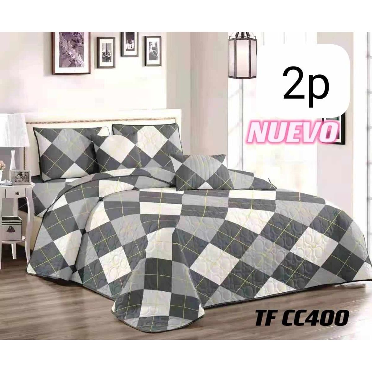 GENERICO - CUBRECAMA QUILT DE VERANO 2P - DISEÑO.