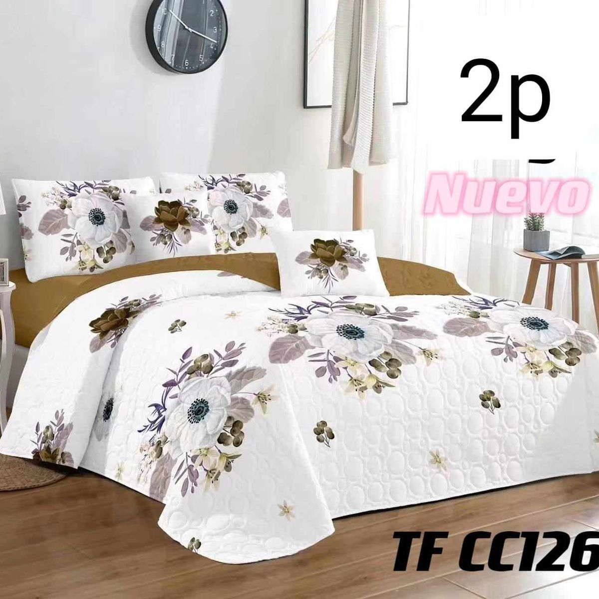 GENERICO - CUBRECAMA QUILT DE VERANO 2P - DISEÑO.
