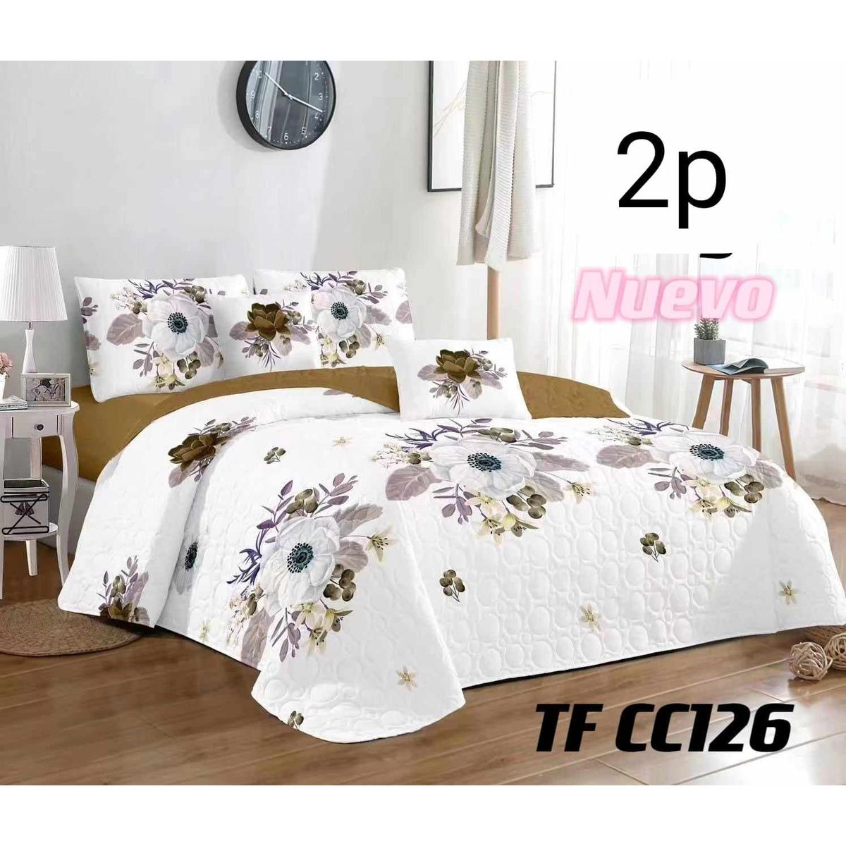 GENERICO - CUBRECAMA QUILT DE VERANO 2P - DISEÑO.