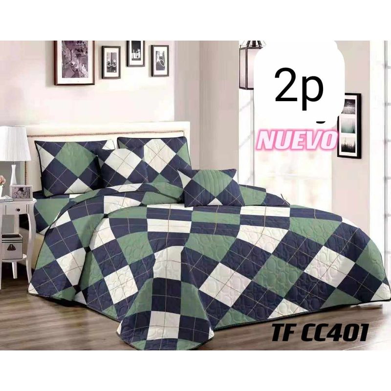 GENERICO - CUBRECAMA QUILT DE VERANO 2P - DISEÑO
