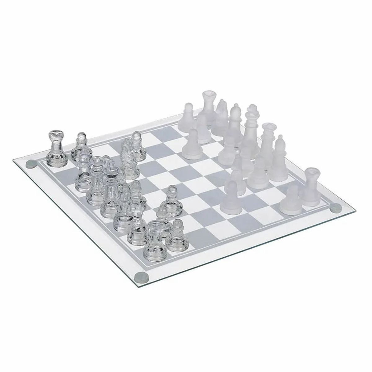 INVENCIBLE - Ajedrez Cristal  25x25 Cms Nuevo NB82